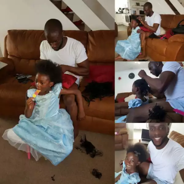 Photos: To Save Some Money, Comedian Wale Gates Makes His Daughter